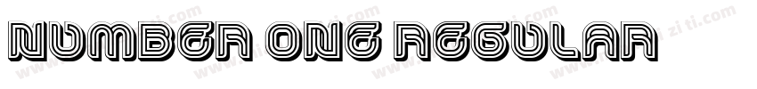 number one Regular字体转换
